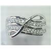 Image 1 : #30-STERLING SILVER CUBIC ZIRCONIA RING