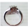 Image 2 : #38-STERLING SILVER 7 DIAMOND RING