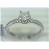 Image 2 : #45-14KT WHITE GOLD DIAMOND RING SIZE 7