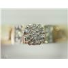 Image 1 : #49-10KT YELLOW -WHITE GOLD DIAMOND RING