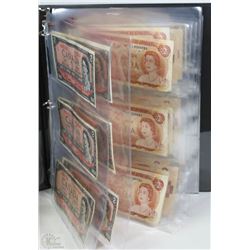5) OLD PAPER MONEY COLLECTION BINDER