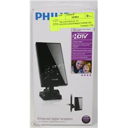 PHILLIPS DIGITAL TV ANTENNA,INDOOR&OUTDOOR USE