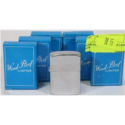 LOT OF 7 WIND PROOF LIGHTERS