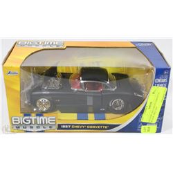 BIGTIME 1957 CHEVY CORVETTE BLACK  DIE CAST