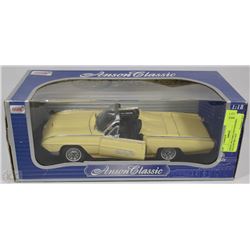 ANSON 1963 FORD THUNDERBIRD YELLOW DIE CAST