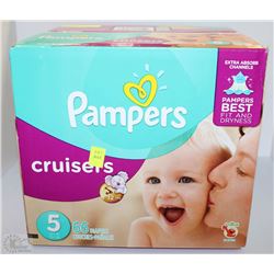 NEW CASE OF 66 DIAPERS PAMPERS ,CRUISERS