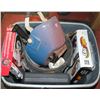 Image 1 : GREY TOTE WITH ASSORTED TOOLS, MASTERCRAFT SOCKET