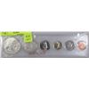 Image 1 : 12) SILVER CANADIAN COIN SET IN CLEAR CASE