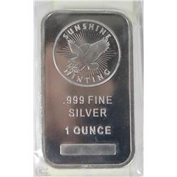 1OZ .999 SILVER BAR