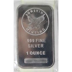 1OZ .999 SILVER BAR