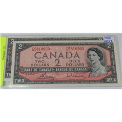 27) UNC  2 CONS 1954 $2 BANKNOTES