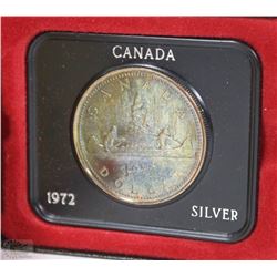 15) 1972 CANADIAN SILVER DOLLAR IN CASE
