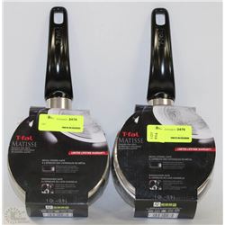 LOT OF 2 NEW T-FAL SAUCE PAN