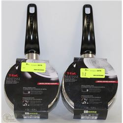 LOT OF 2 NEW T-FAL SAUCE PAN