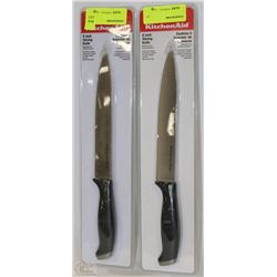 LOT OF 2 NEW KITCHENAID 8" SLICING KNIFE
