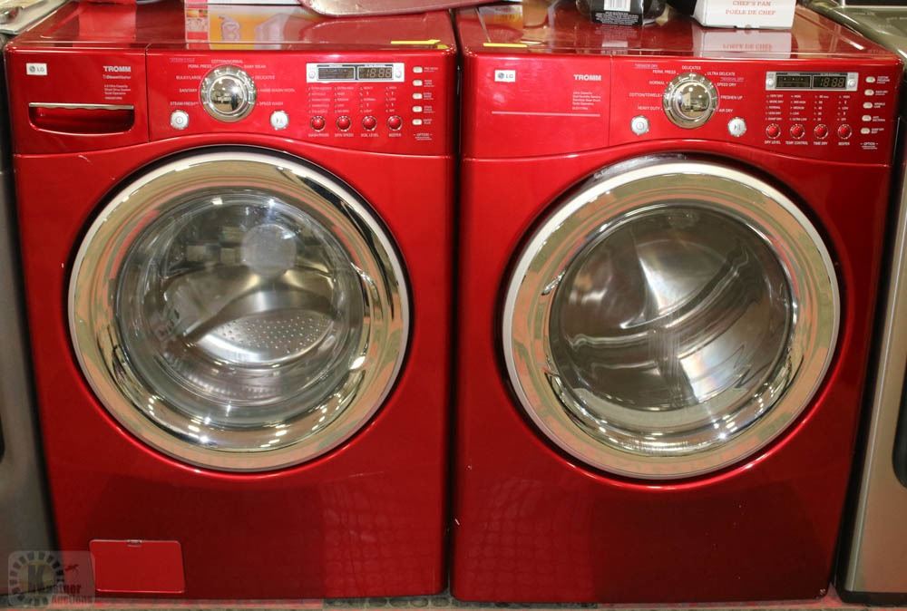 LG TROM RED ULTRA CAPACITY WASHER/DRYER SET