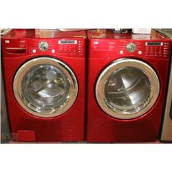 LG TROM RED ULTRA CAPACITY WASHER/DRYER SET