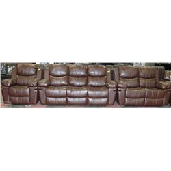 NORWICH BONDED MATCH RECLINING SOFA LOVESEAT &