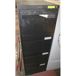 BLACK FILING CABINET