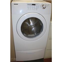 SAMSUNG FRONT LOADER DRYER WITH DRAWER PEDESTAL