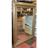 Image 1 : LARGE SHOWHOME GOLD TONE FRAMED MIRROR