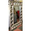 Image 1 : LARGE SHOWHOME SILVERTONE ORNATE MIRROR
