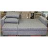 Image 2 : NEW GREY FABRIC PULLOUT SECTIONAL