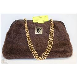 REPLICA LOUIS VUITTON - FAUX FUR PURSE