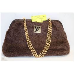 REPLICA LOUIS VUITTON - FAUX FUR PURSE