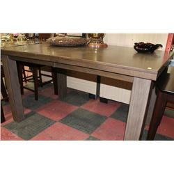 42" X 64" X36"H WOOD TONE BAR TABLE