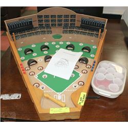 VINTAGE WOODEN "BASEBALL/PINBALL" GAME