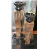 Image 1 : HEAVY MATCHING SHOWHOME CANDLE HOLDERS DECOR