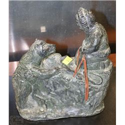 LARGE SOAPSTONE INUIT CARVING