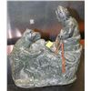 Image 1 : LARGE SOAPSTONE INUIT CARVING