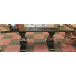 SHOWHOME DOUBLE PEDESTAL KITCHEN TABLE WITH LEAF