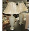Image 1 : 2 MATCHING GREENISH TONE TABLE LAMPS