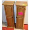 Image 1 : 2 CD STORAGE CABINETS 9"X7"X29"HIGH EACH