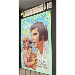 ELVIS PRESLEY METAL SIGN - MADE IN USA (17"X12")