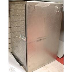 ALUMINUM SHOP STORAGE BOX  18"X18"X29"H