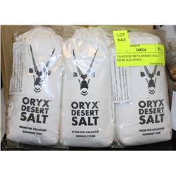 3 BAGS OF ORYX DESERT SALT FROM KALAHARI