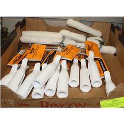 LOT OF 11 NEW HOTDOG ROLLERS PAINT BRUSHES WITH