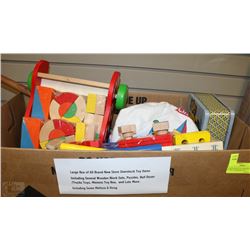 LARGE BOX OF ALL BRAND NEW STORE OVERSTOCK TOY