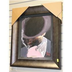 BLACK HAT BY FABIAN PEREZ WITH COA 24"X21"