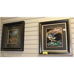 2 MICHAEL GODARD FRAMED ART PRINTS APPROX. 22"X20"