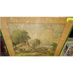 VINTAGE FOLD AWAY WOOD CARD TABLE