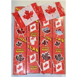 CASE OF CANADIAN FLAG CANDIES (4 BOXES OF 18 IN