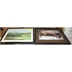 LOT OF 2 FRAMED SPORTS PRINTS