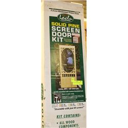 SOLID PINE SCREEN DOOR KIT 32"X80"
