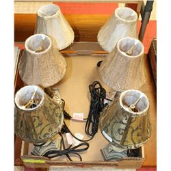 3 SETS OF 2 NEW MATCHING MINI LAMPS