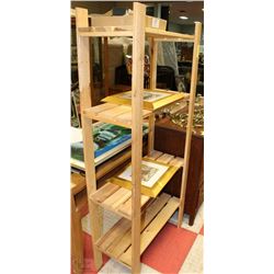 4 SHELF PINE STORAGE